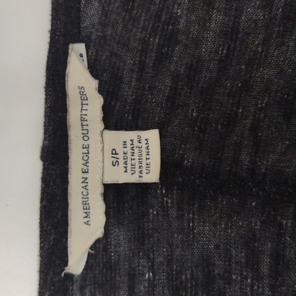 AMERICAN Eagle Outfitters black lightweight open lapel cardigan, size S, EUC - Picture 7 of 11